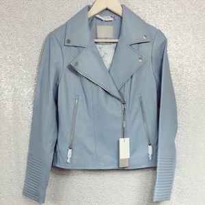 Soia & Kyo Lambskin Leather Moto Jacket Sz M